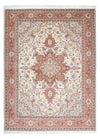 Tapis de Tabriz - 50 rangs Tapis 150x205cm - Tapis persan - Rectangle / Beige / 150 x 205 cm Rectangle