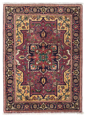 Tapis persan - Tabriz - 84 x 60 cm - bleu foncé