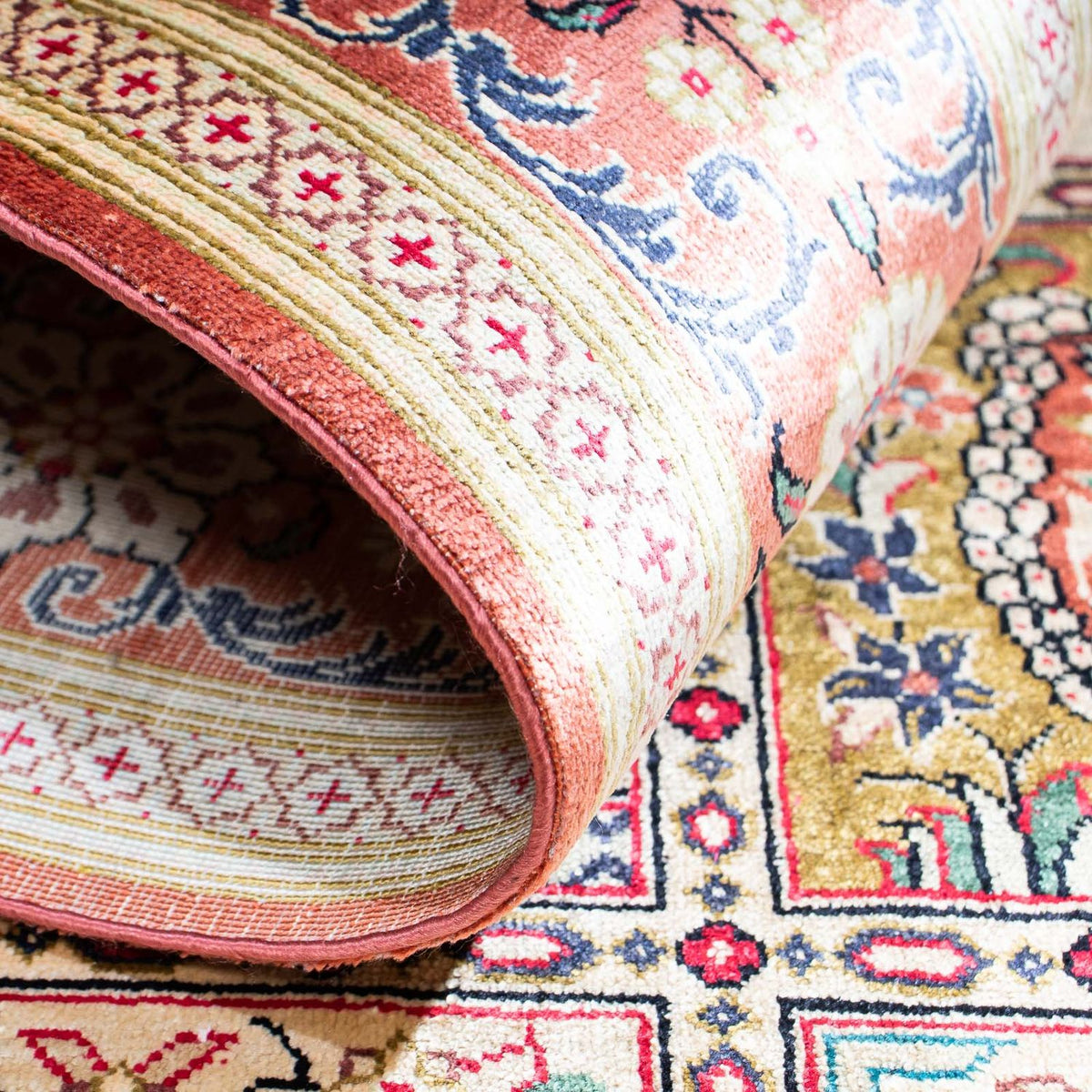 Tapis persan - Ghom - 150 x 100 cm - multicolore