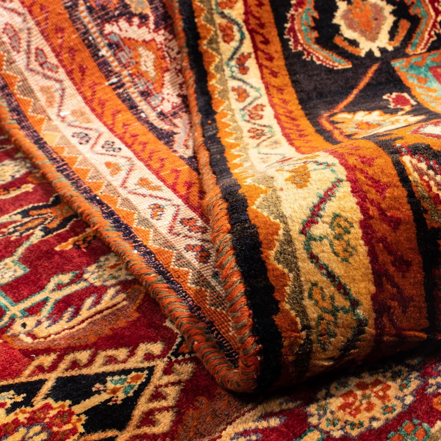 Tapis persan - Nomadic - 308 x 212 cm - rouge foncé