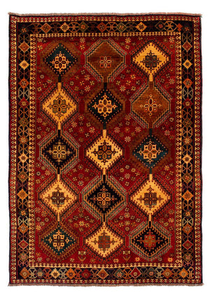 Tapis persan - Nomadic - 282 x 200 cm - rouge foncé