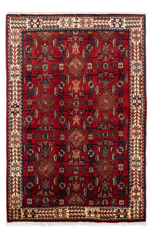 Tapis persan - Nomadic - 155 x 103 cm - rouge foncé