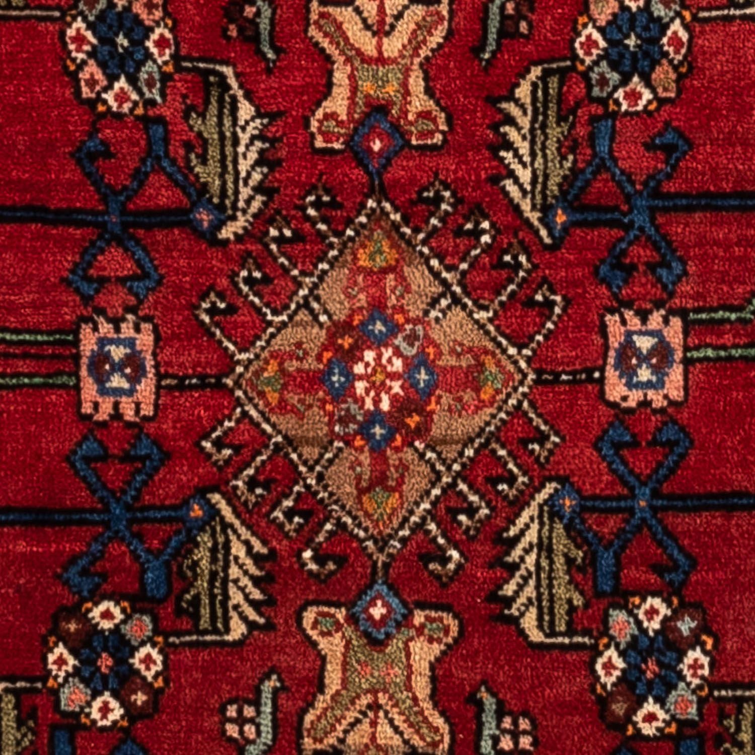 Tapis persan - Nomadic - 155 x 103 cm - rouge foncé