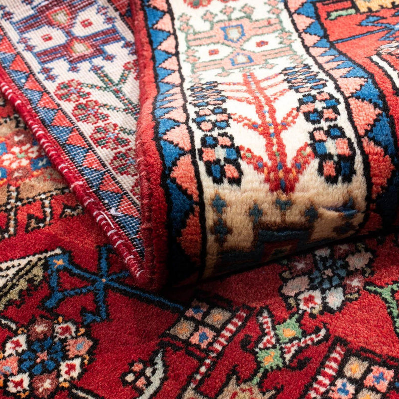 Tapis persan - Nomadic - 155 x 103 cm - rouge foncé