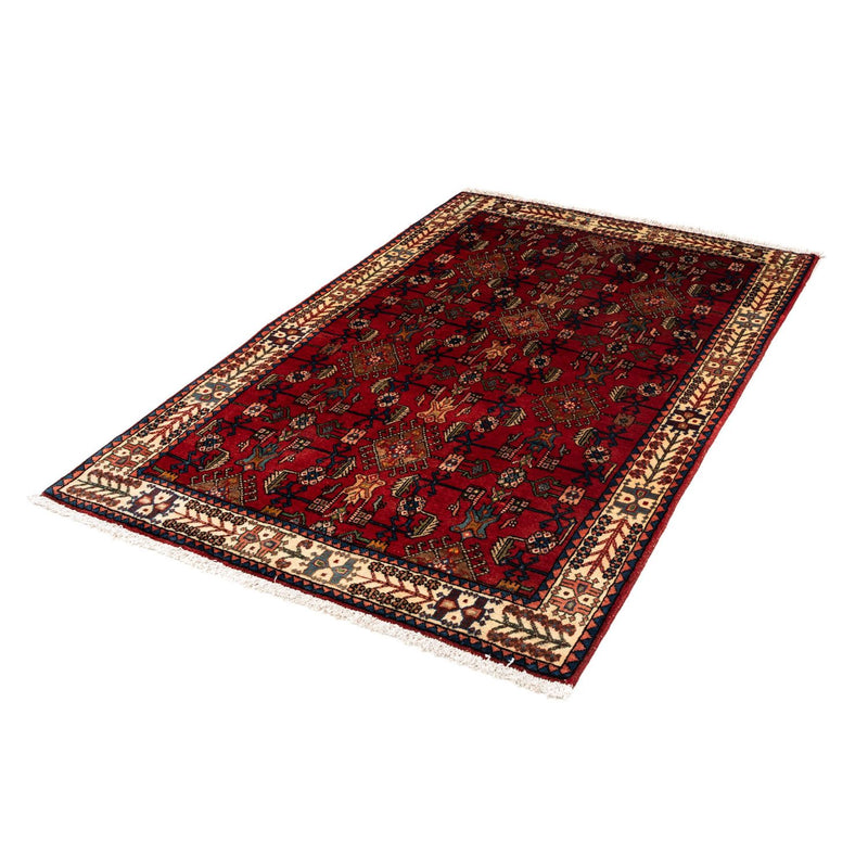Tapis persan - Nomadic - 155 x 103 cm - rouge foncé
