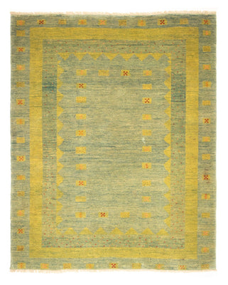 Tapis Gabbeh - Persan - 218 x 175 cm - vert clair