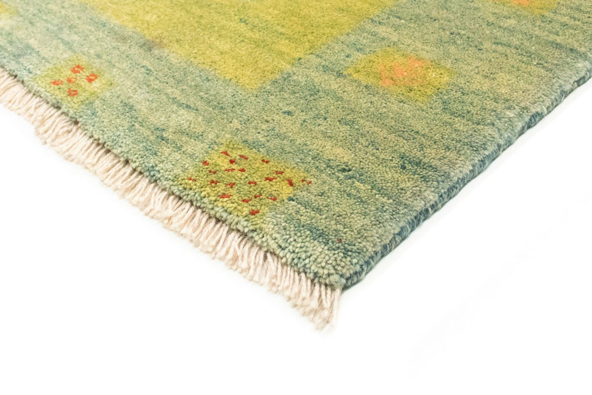 Tapis Gabbeh - Persan - 218 x 175 cm - vert clair