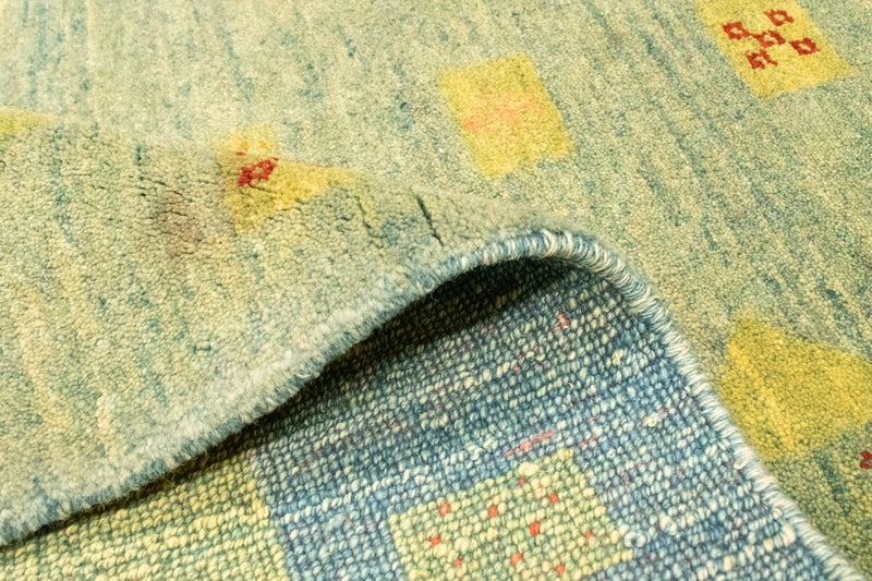 Tapis Gabbeh - Persan - 218 x 175 cm - vert clair