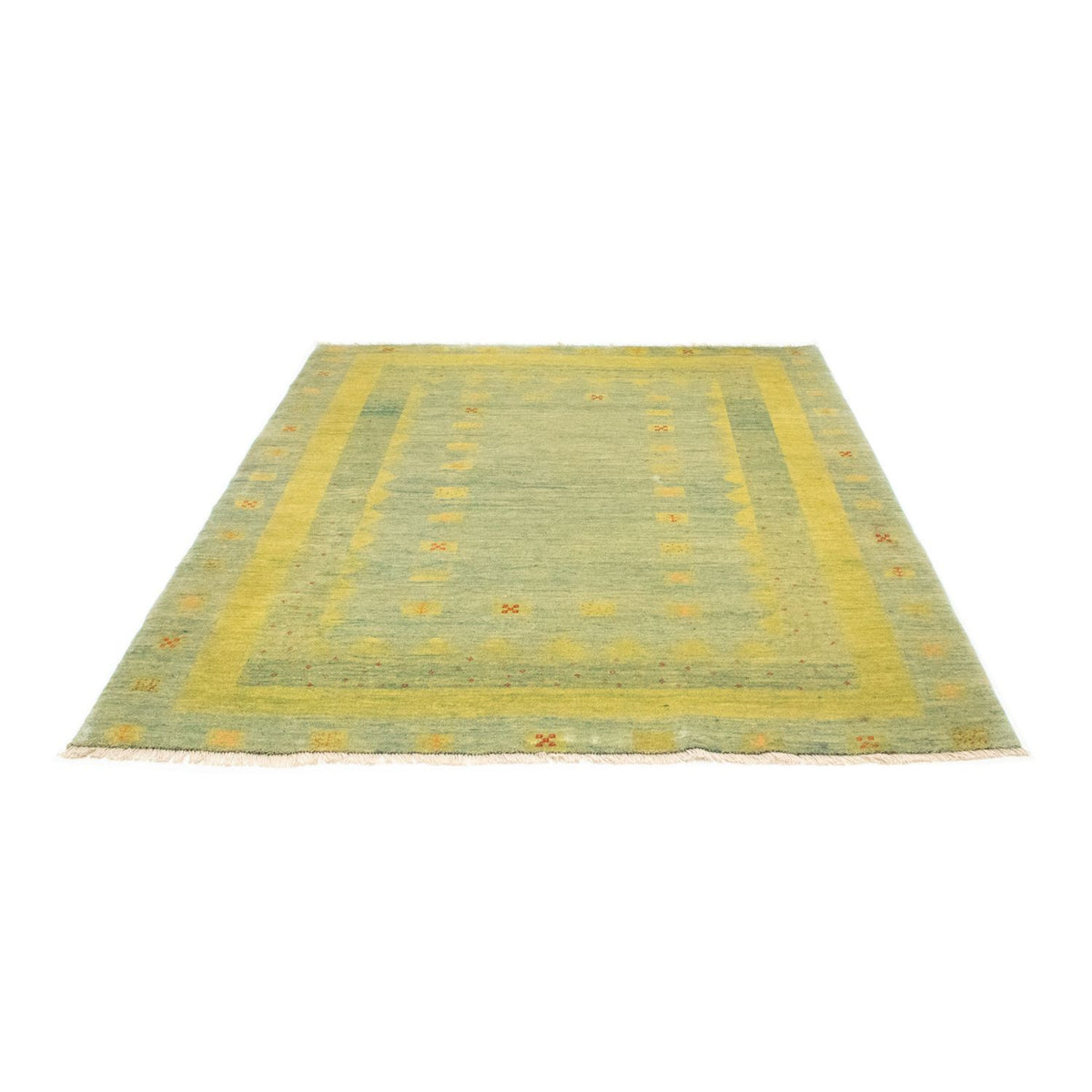 Tapis Gabbeh - Persan - 218 x 175 cm - vert clair