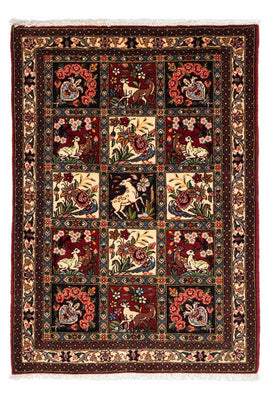 Tapis persan - Nomadic - 160 x 108 cm - rouge foncé