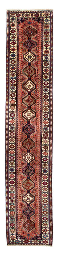 Tapis de couloir Tapis persan - Nomadic - 380 x 75 cm - rouge clair