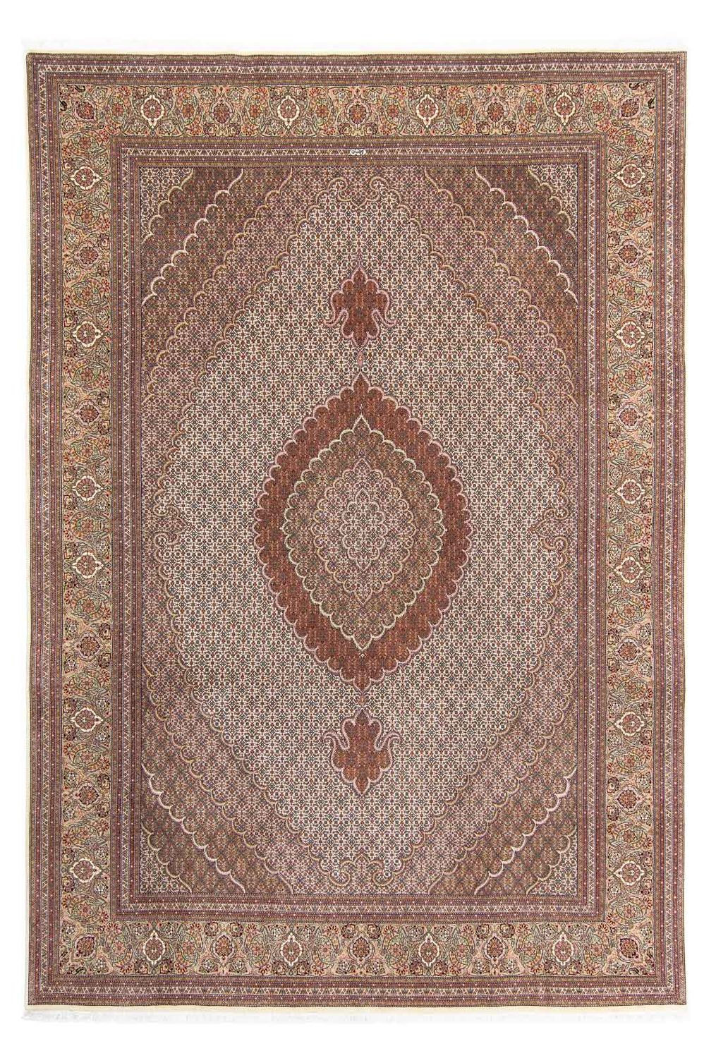 Tapis persan - Tabriz - 358 x 248 cm - marron clair