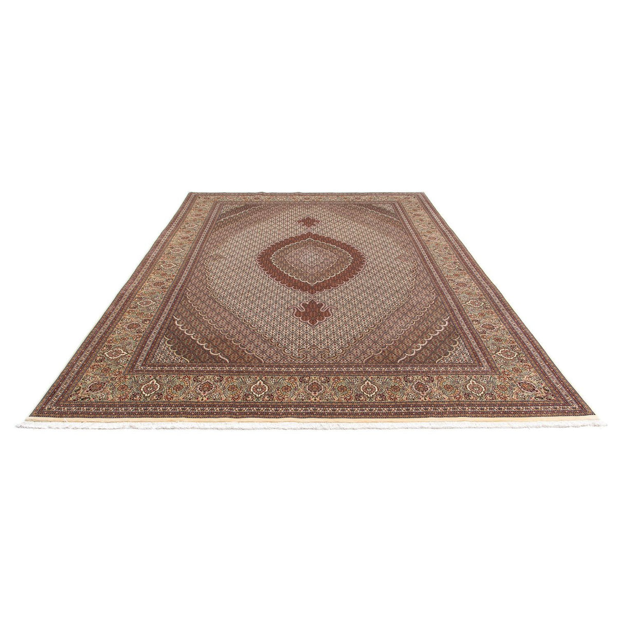 Tapis persan - Tabriz - 358 x 248 cm - marron clair