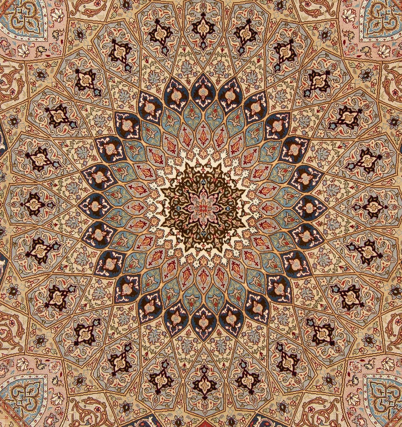 Tapis persan - Tabriz - Royal carré  - 206 x 204 cm - multicolore