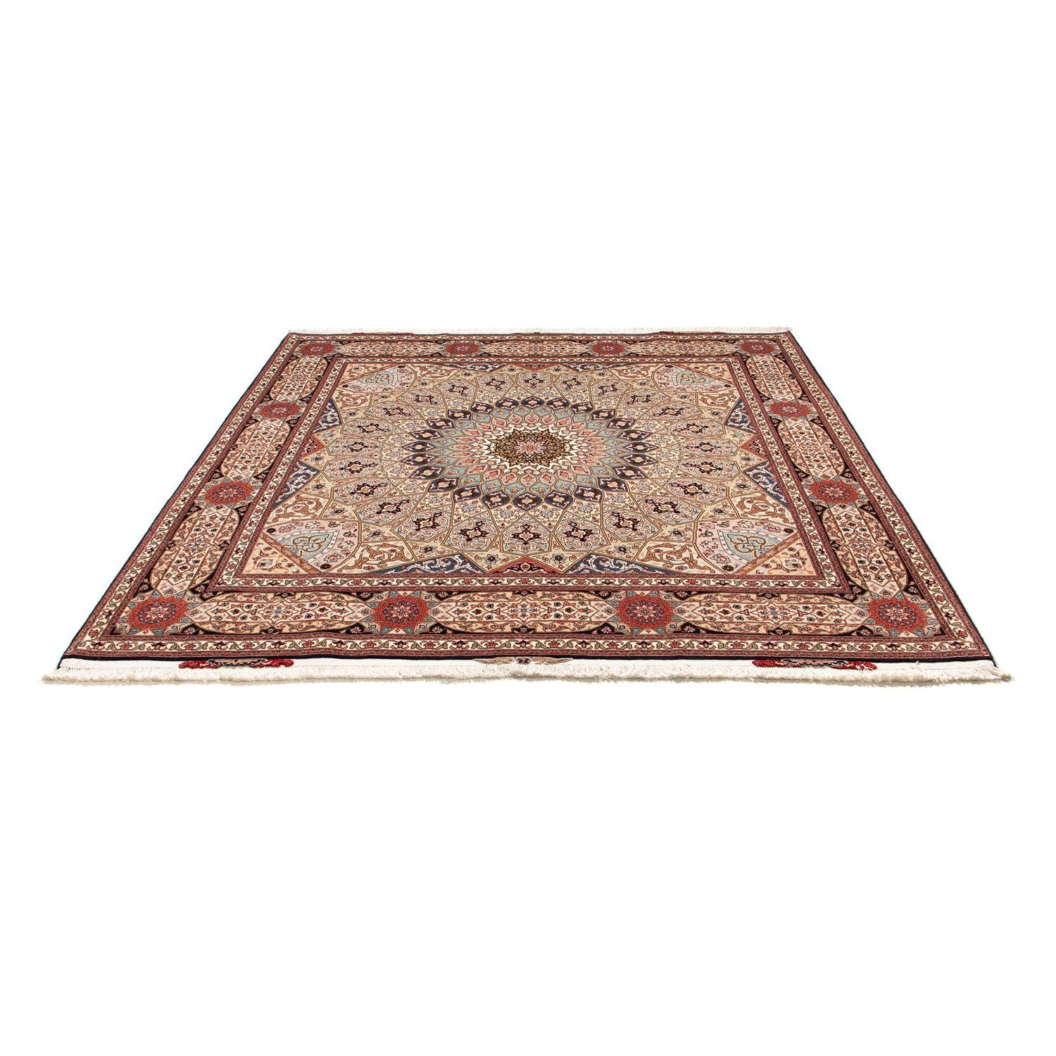 Tapis persan - Tabriz - Royal carré  - 206 x 204 cm - multicolore