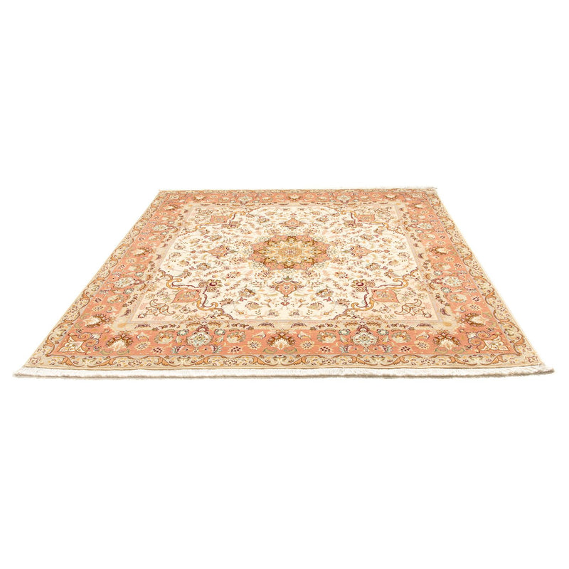 Tapis persan - Tabriz - Royal carré  - 212 x 205 cm - beige