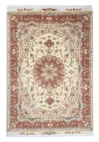 Tapis persan - Tabriz - Royal - 213 x 149 cm - beige