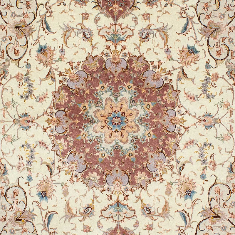 Tapis persan - Tabriz - Royal - 213 x 149 cm - beige