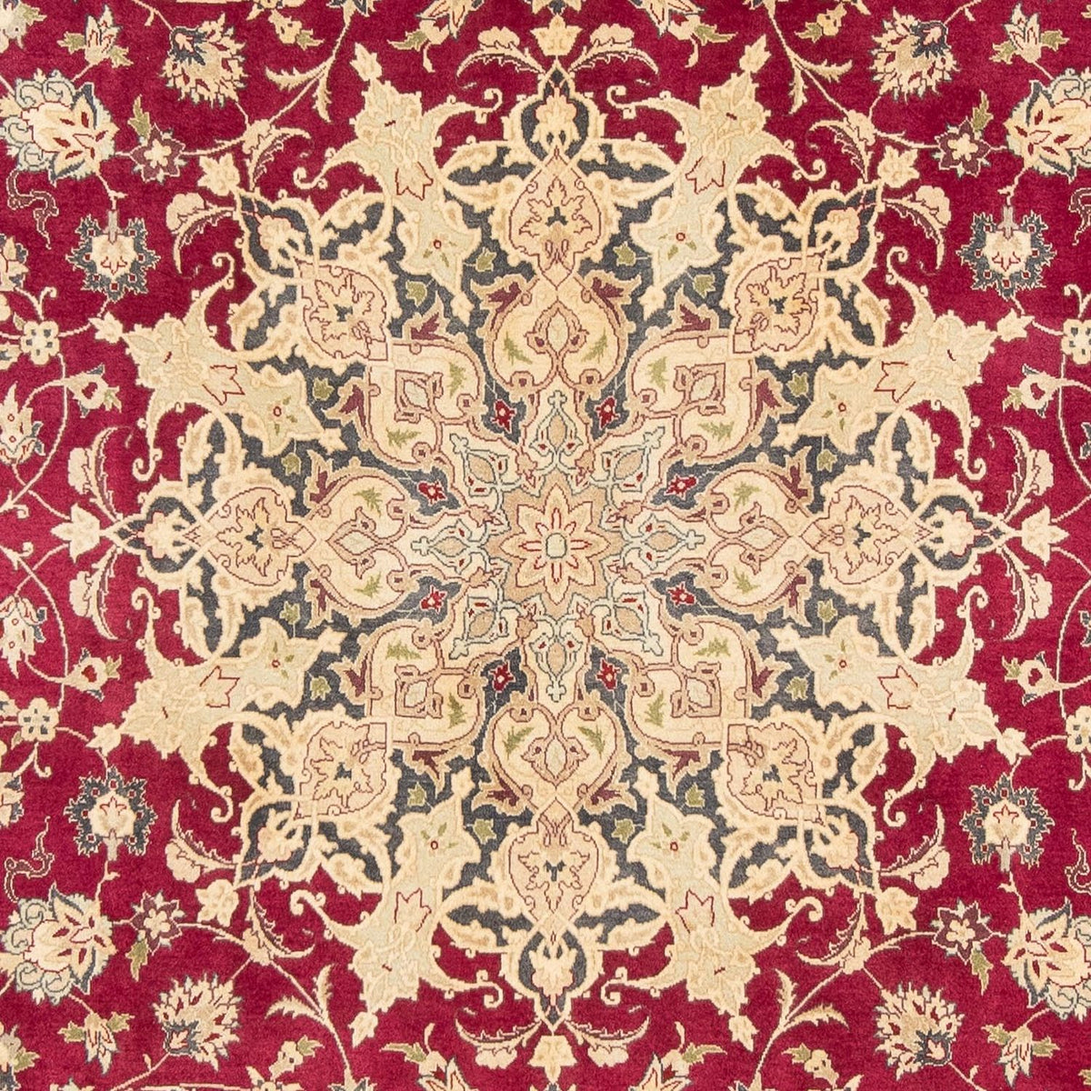 Tapis persan - Tabriz - Royal - 300 x 202 cm - rouge foncé