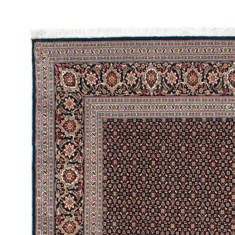 Tapis persan - Tabriz - 215 x 151 cm - bleu foncé