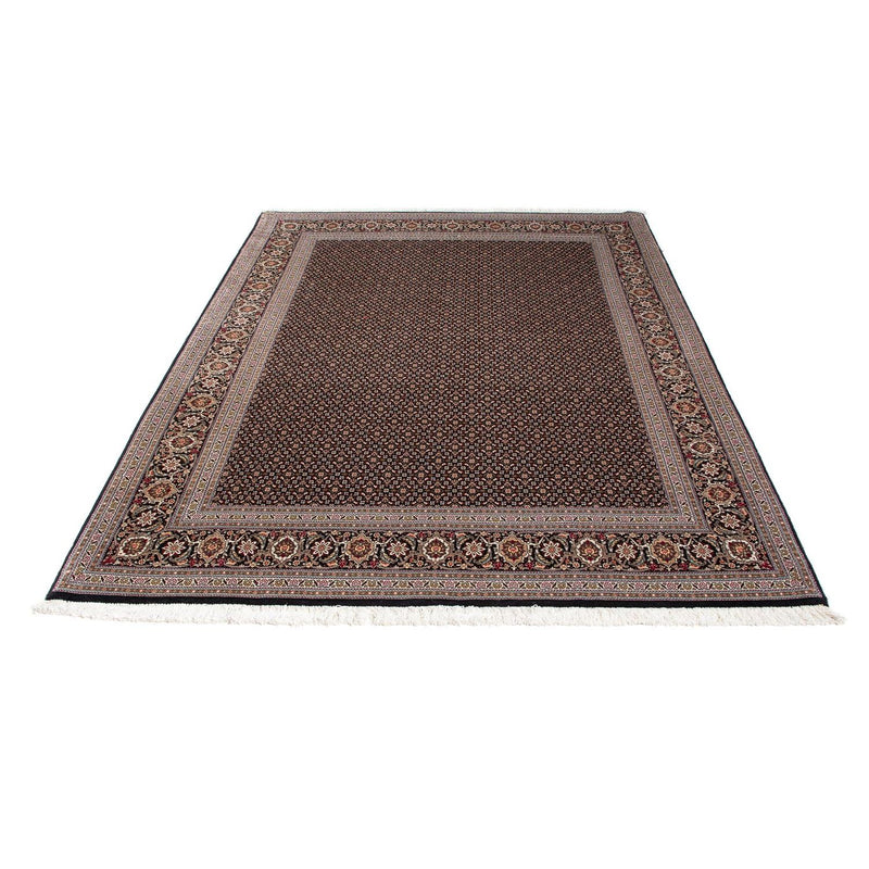Tapis persan - Tabriz - 215 x 151 cm - bleu foncé