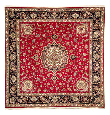 Tapis persan - Tabriz - Royal carré  - 254 x 254 cm - rouge