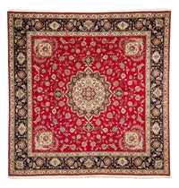 Tapis persan - Tabriz - Royal carré  - 254 x 254 cm - rouge