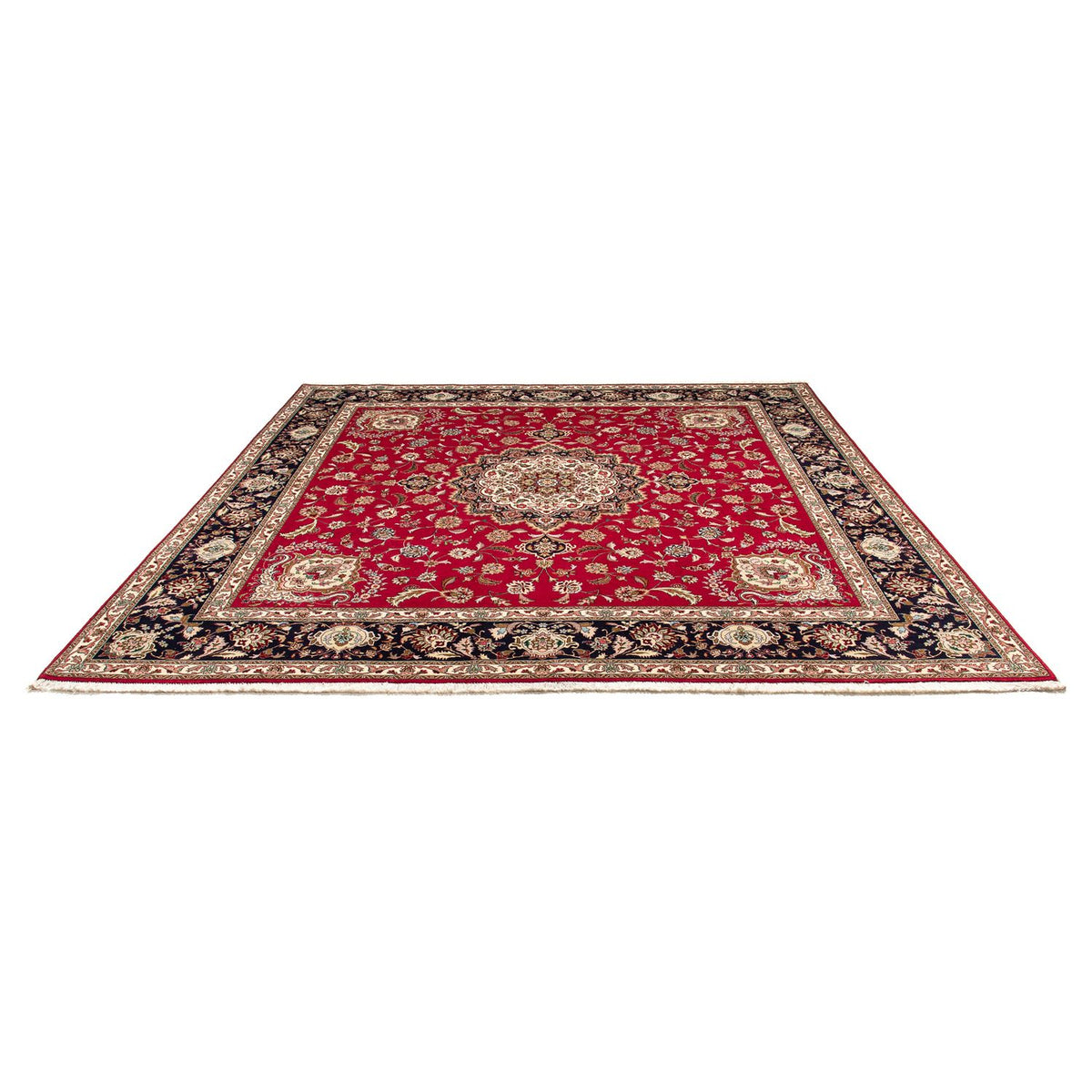Tapis persan - Tabriz - Royal carré  - 254 x 254 cm - rouge