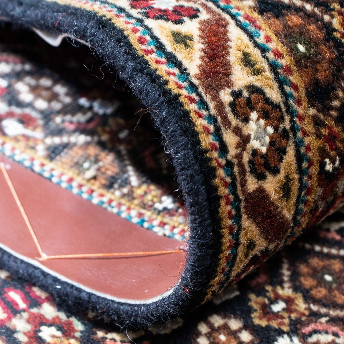 Tapis de couloir Tapis persan - Tabriz - 206 x 70 cm - bleu foncé