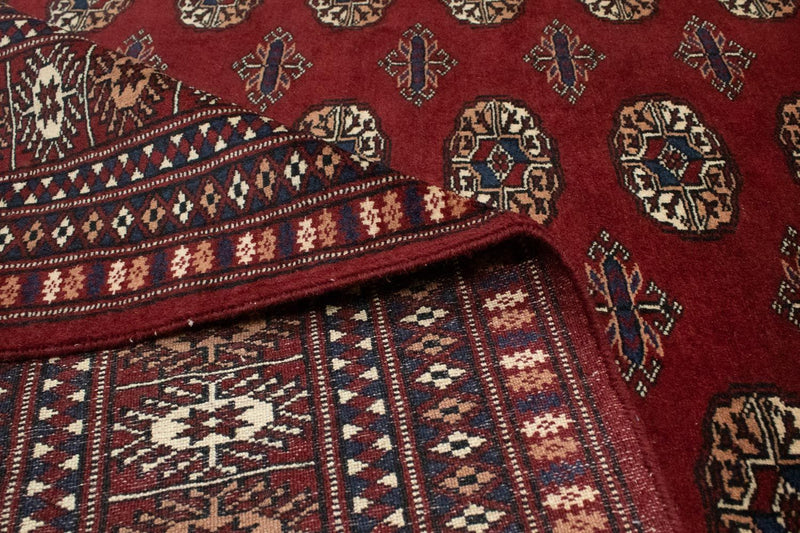Tapis afghan - Boukhara - 244 x 205 cm - rouge