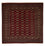 Tapis afghan - Boukhara carré  - 205 x 205 cm - rouge