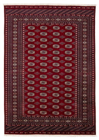 Tapis afghan - Boukhara - 240 x 170 cm - rouge foncé