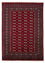 Tapis afghan - Boukhara - 240 x 170 cm - rouge foncé