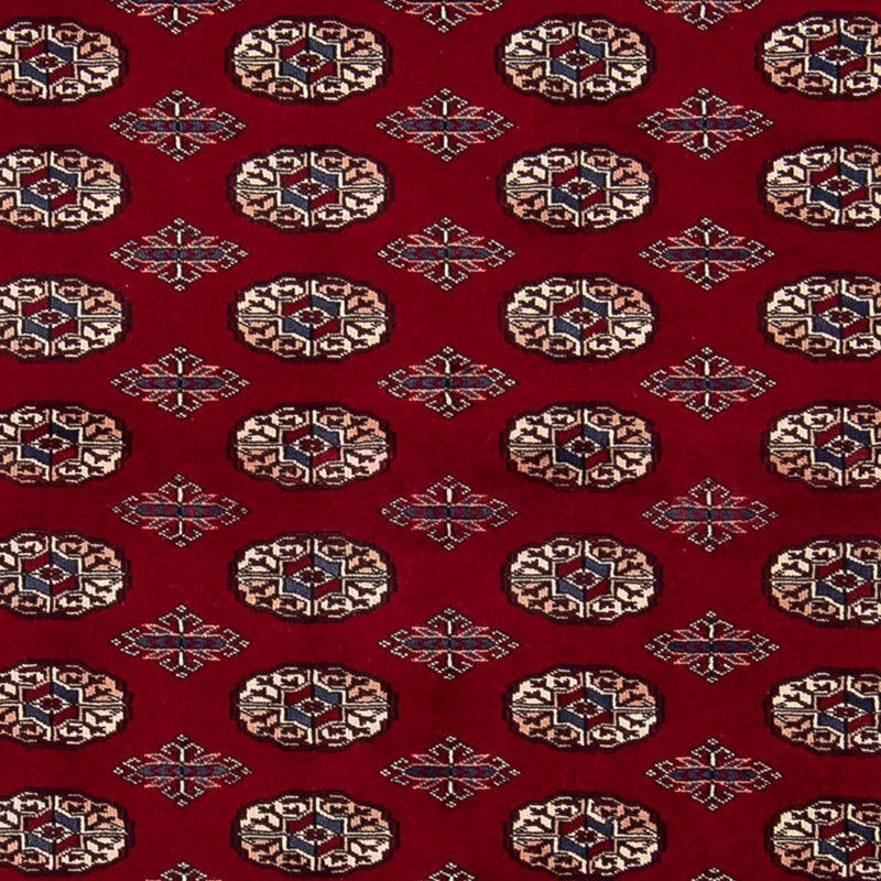 Tapis afghan - Boukhara - 240 x 170 cm - rouge foncé