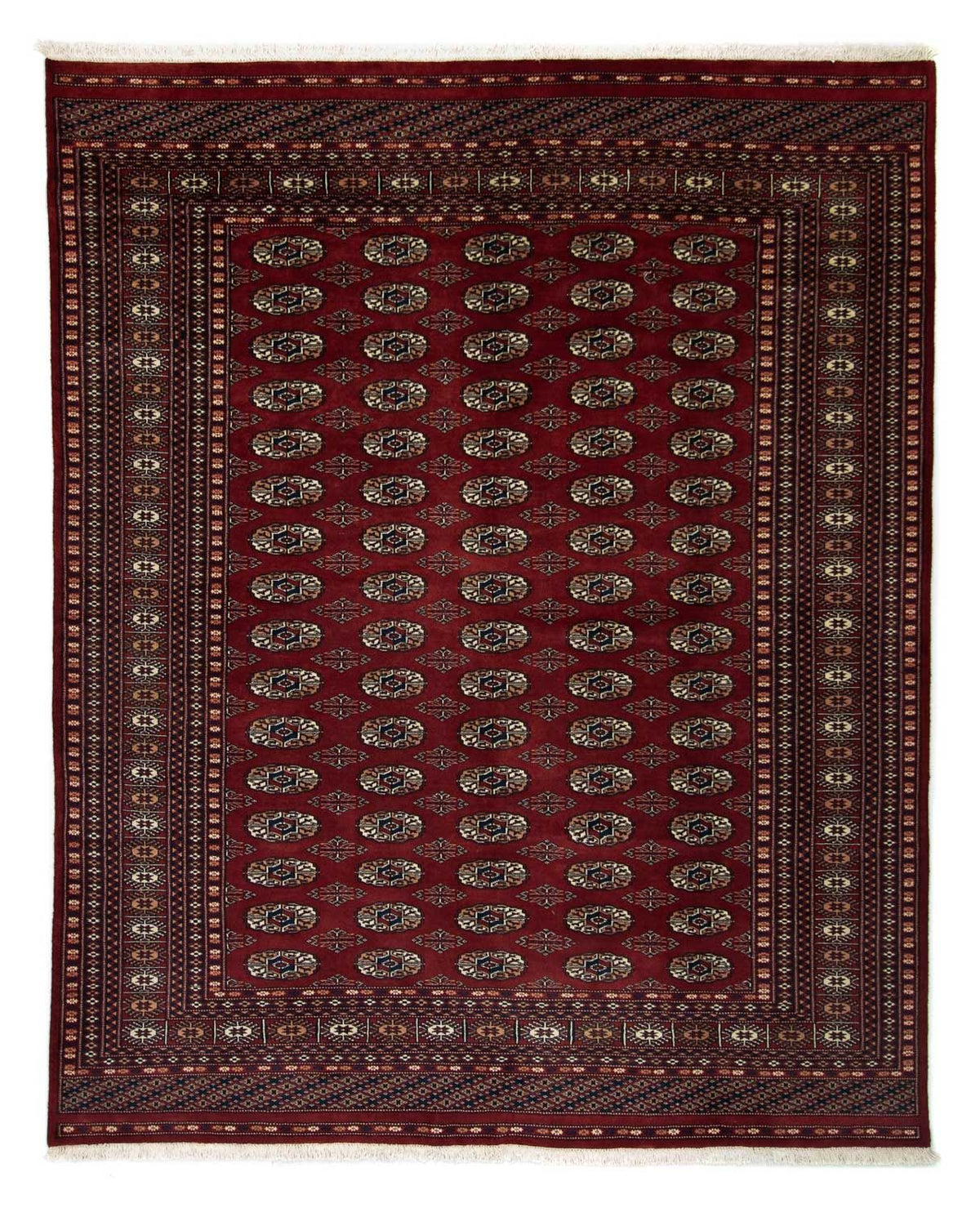 Tapis afghan - Boukhara - 244 x 198 cm - rouge