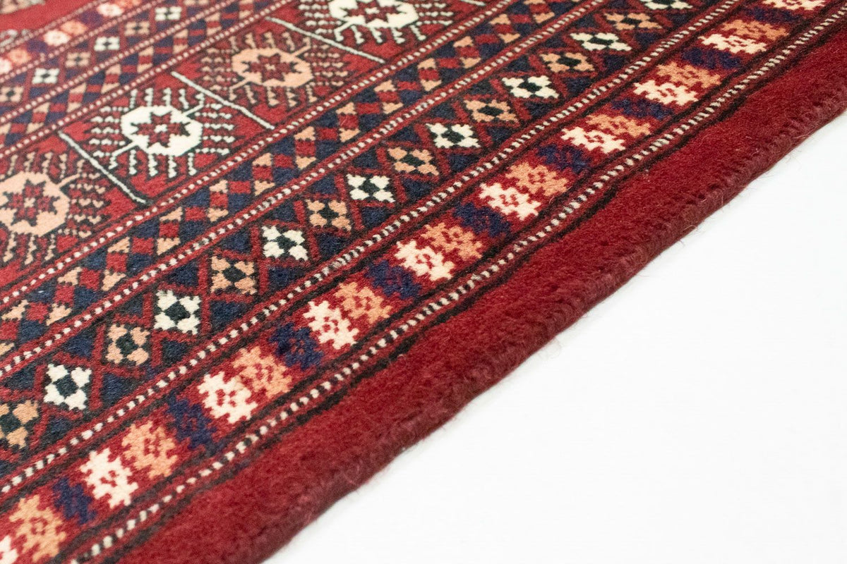 Tapis afghan - Boukhara - 244 x 198 cm - rouge