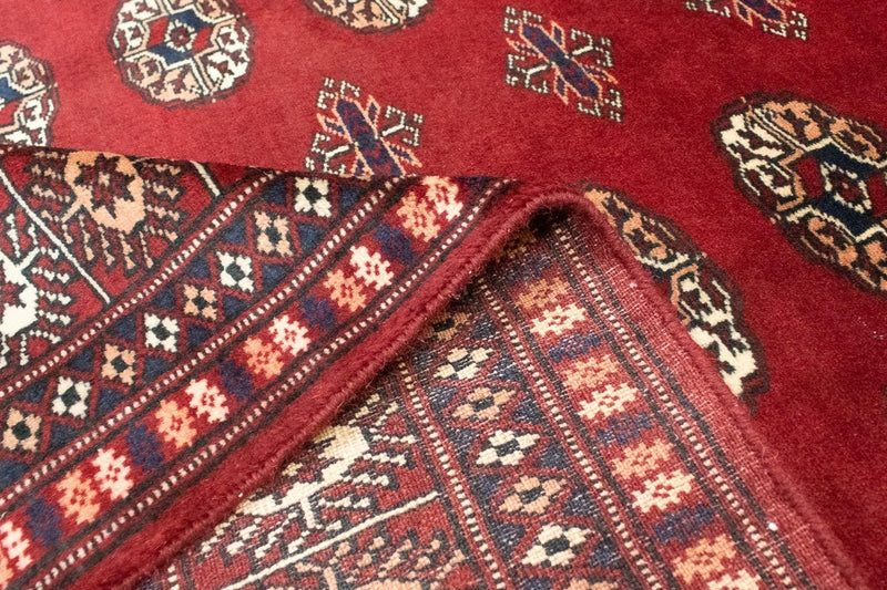 Tapis afghan - Boukhara - 182 x 123 cm - rouge