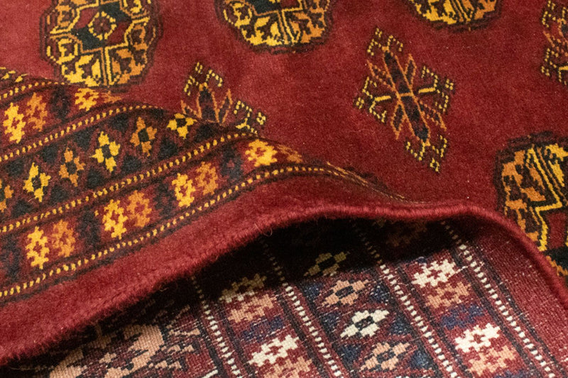 Tapis afghan - Boukhara - 248 x 197 cm - rouge