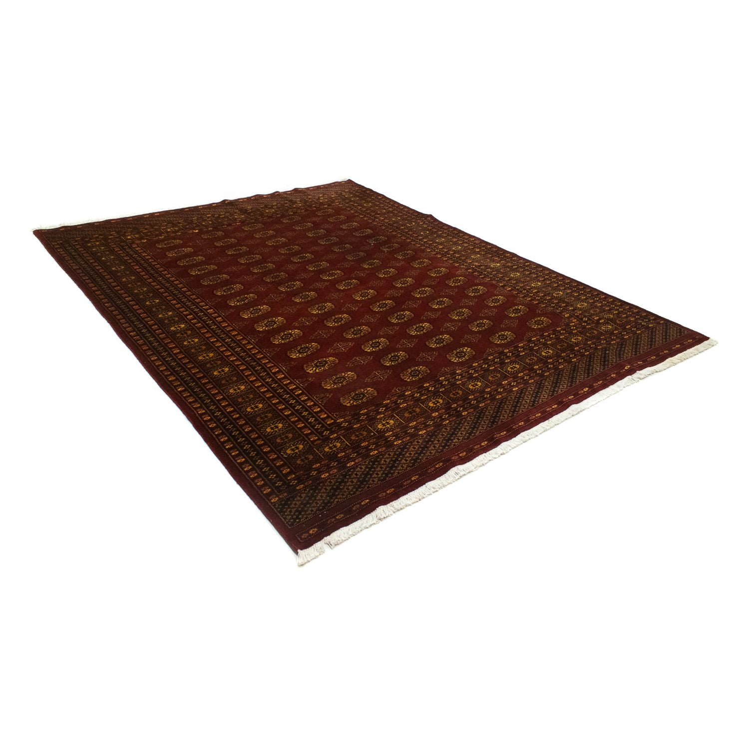 Tapis afghan - Boukhara - 248 x 197 cm - rouge
