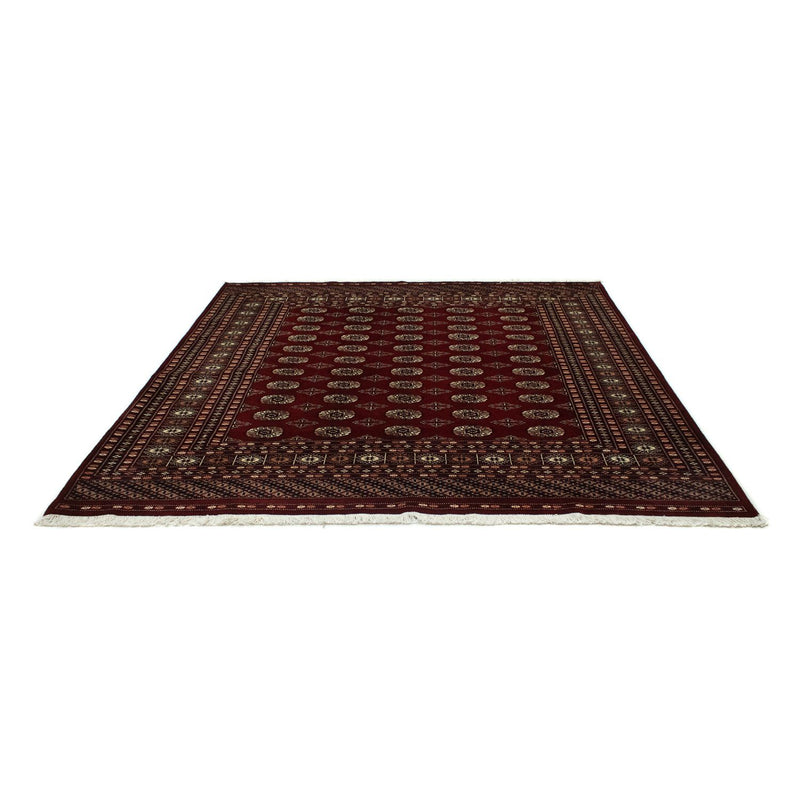 Tapis afghan - Boukhara carré  - 207 x 204 cm - rouge