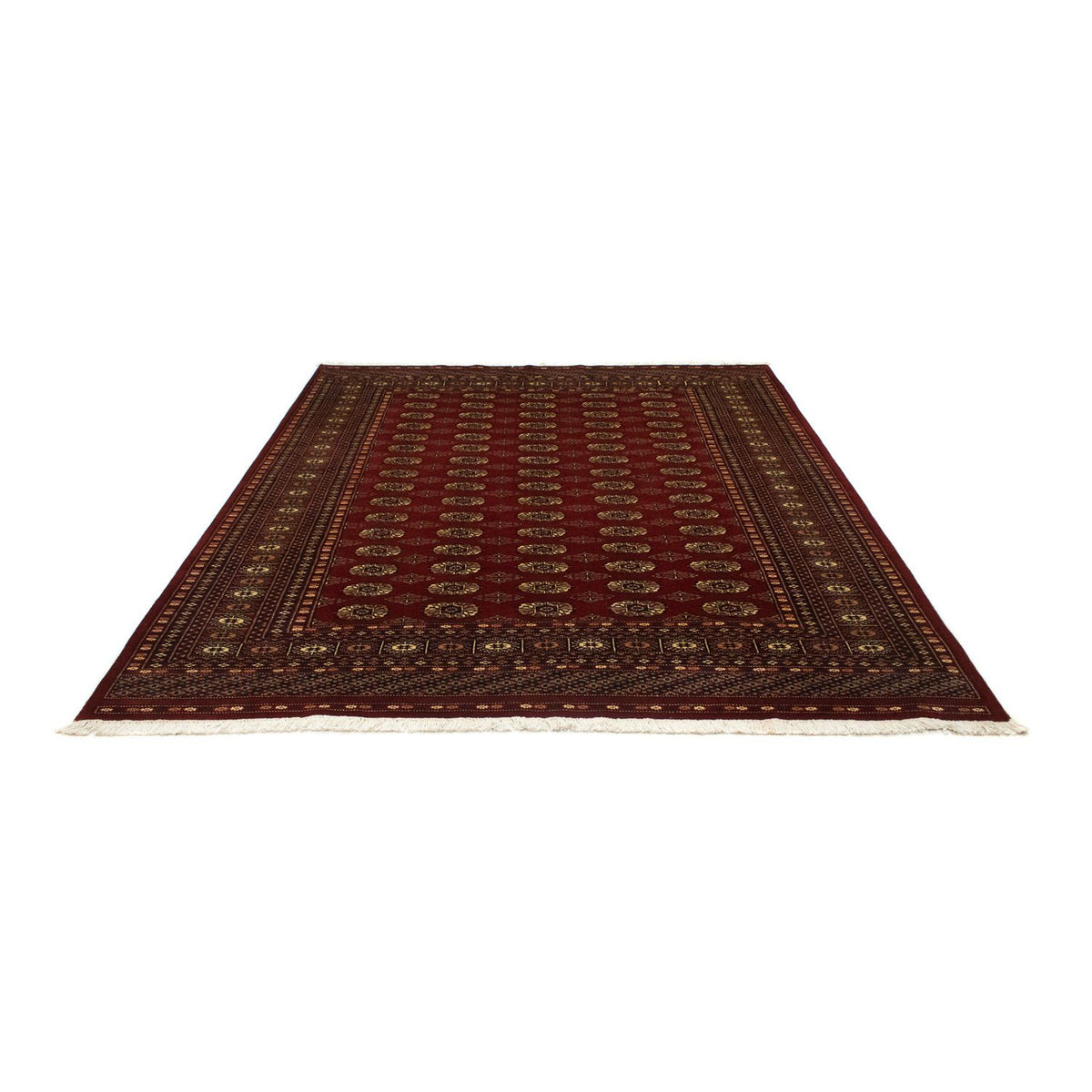 Tapis afghan - Boukhara - 240 x 203 cm - rouge