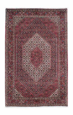 Tapis persan - Bidjar - 211 x 132 cm - rouge clair
