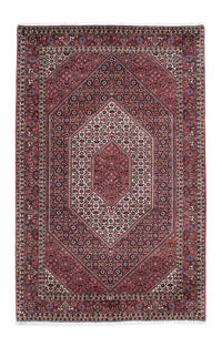 Tapis persan - Bidjar - 211 x 132 cm - rouge clair