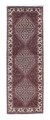 Tapis de couloir Tapis persan - Bidjar - 196 x 75 cm - bleu foncé