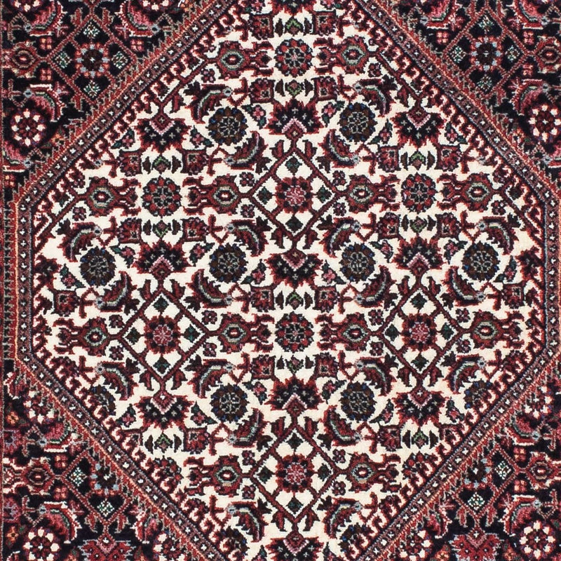 Tapis de couloir Tapis persan - Bidjar - 196 x 75 cm - bleu foncé