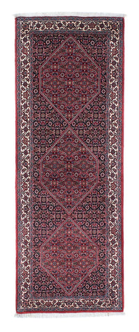 Tapis de couloir Tapis persan - Bidjar - 213 x 75 cm - bleu foncé