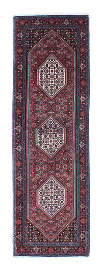 Tapis de couloir Tapis persan - Bidjar - 248 x 74 cm - bleu