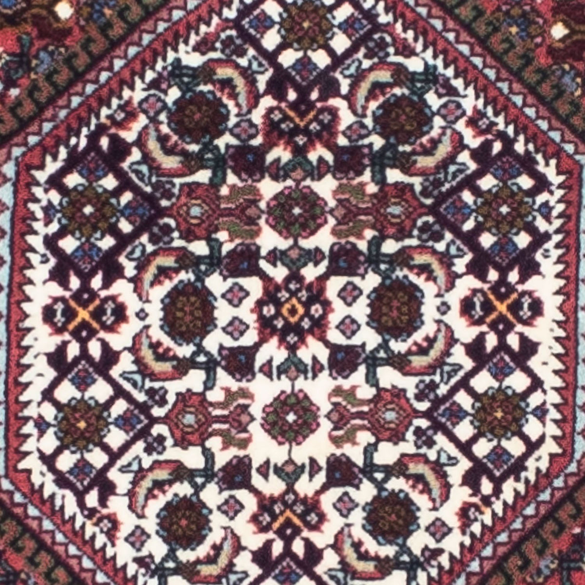 Tapis de couloir Tapis persan - Bidjar - 248 x 74 cm - bleu