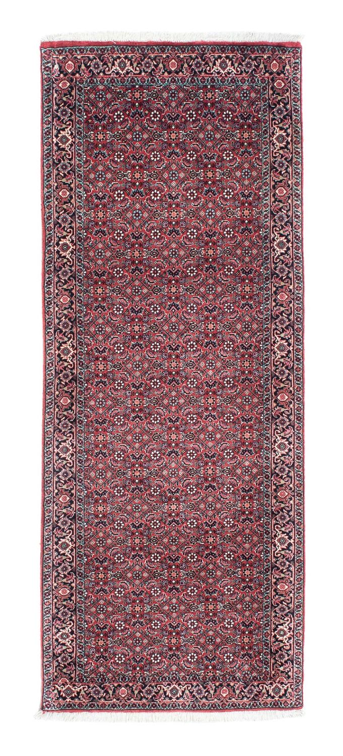 Tapis de couloir Tapis persan - Bidjar - 193 x 76 cm - rouge