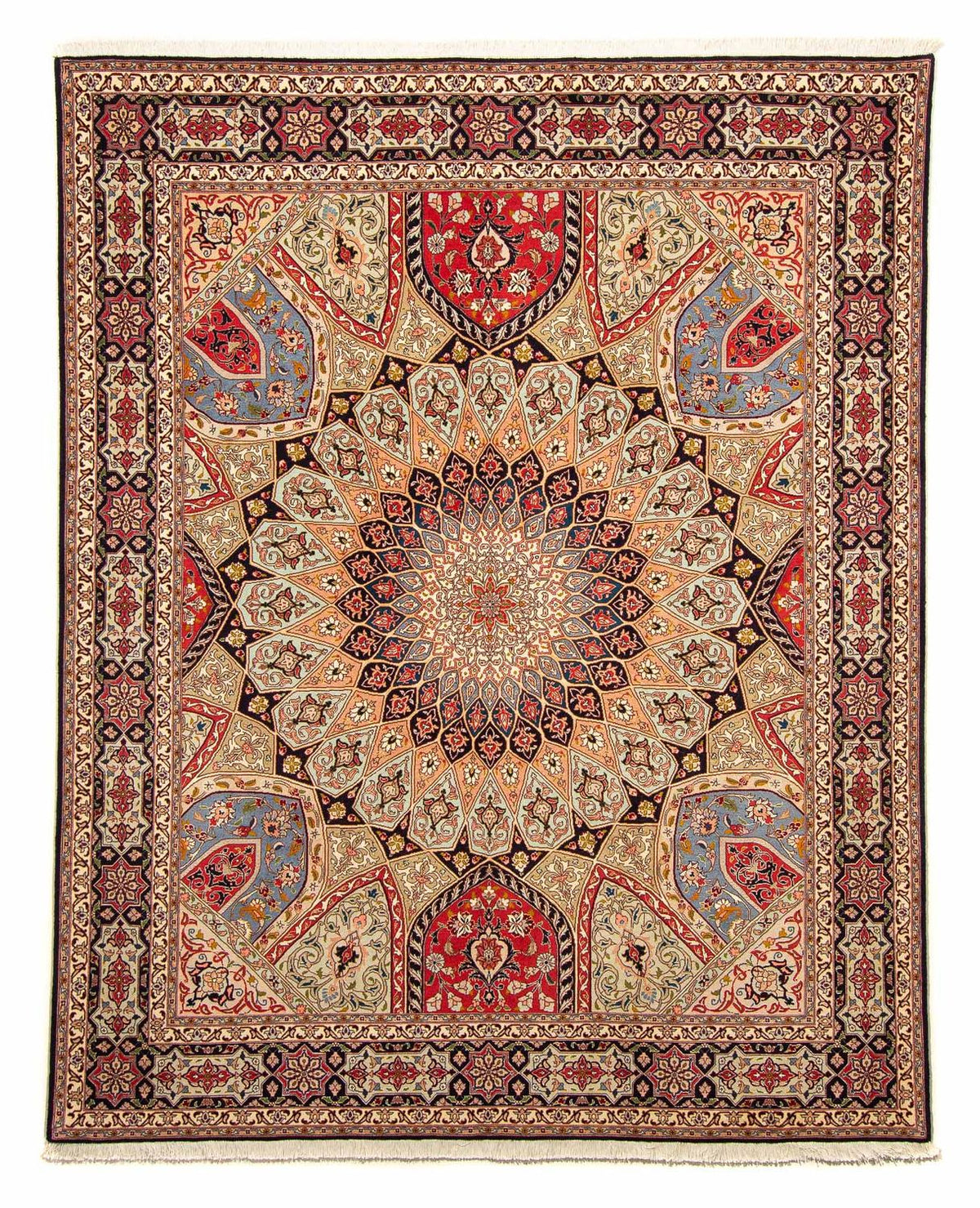Tapis persan - Tabriz - Royal - 250 x 204 cm - multicolore